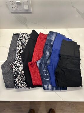 BUNDLE 7 Women’s Nike Lululemon Assorted High Waist Fitness Leggings